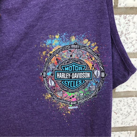 Harley Davidson Orlando Florida Bike Week 2019 Purple Dreamcatcher Tank Size S - Picture 3 of 13